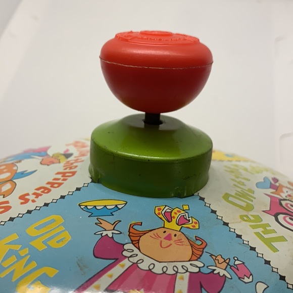 Chein Toys 96s Chein Spinning Top Nursery Rhymes Childrens Tin Toy